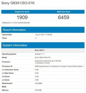 Sony-G8341-Geekbench